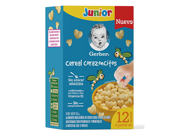 Gerber ® Cereal infantil, Corazoncitos