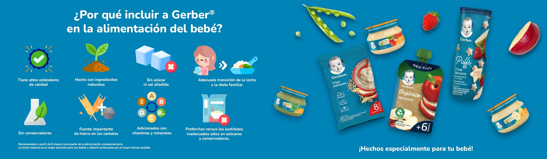 Infografía Gerber Baby Food