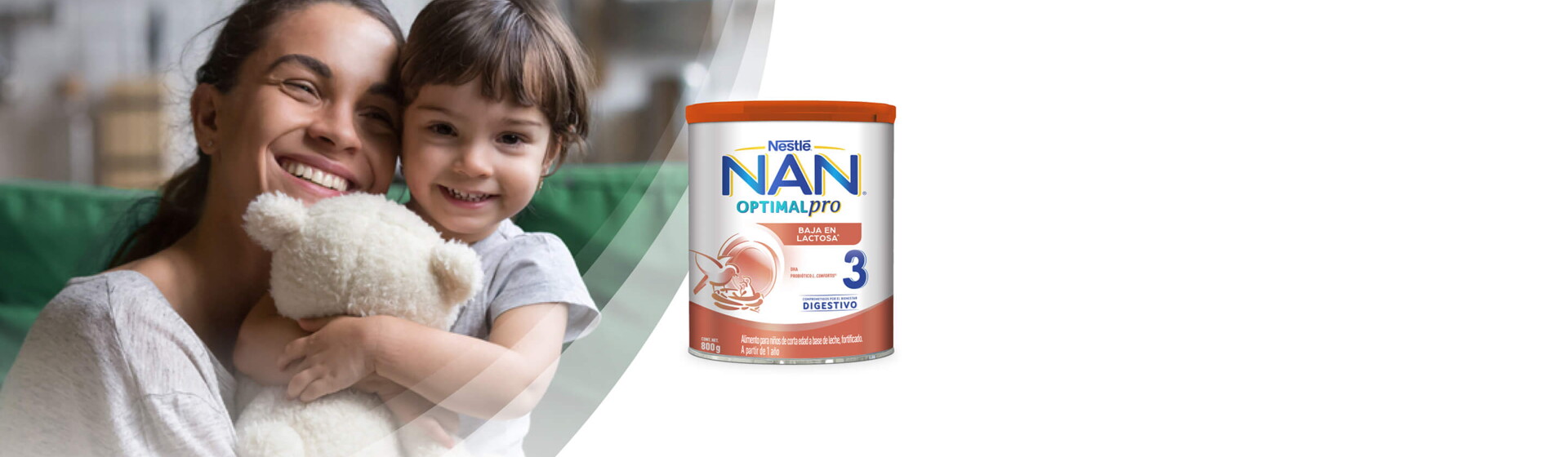 NAN® 3 Optipro® Baja en Lactosa