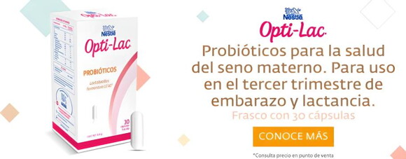 Opti-lac - Probióticos para la salud del seno materno.